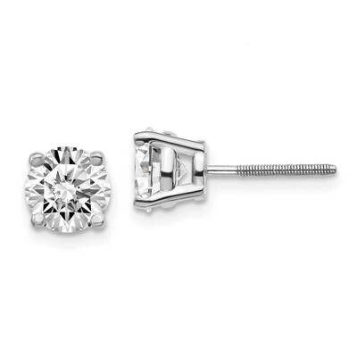 2ctw Cert. SI1/SI2 G H I Lab Grown Diamond Screw Back Earrings 14k White Gold EM1006S-200C-WLG, MPN…