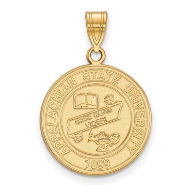 Appalachian State University Large Crest Pendant Gold-plated Silver GP020APS, MPN: GP020APS, 886774…