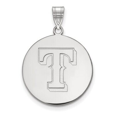 Texas Rangers Large Disc Pendant Sterling Silver SS017RAN, MPN: SS017RAN, 886774628189