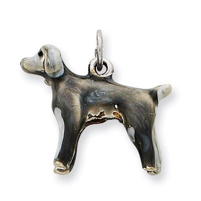 Weimarander Charm Sterling Silver Enameled QC6424, MPN: QC6424, 886774373454
