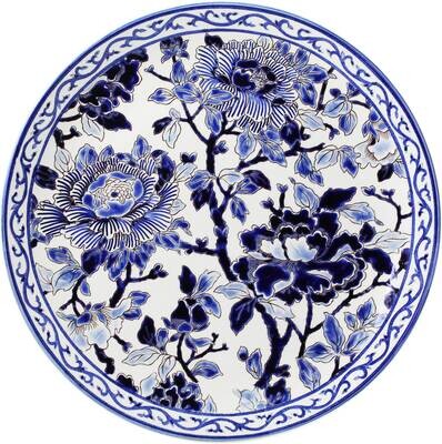 Gien Pivoines Bleues Cake Platter 1665CFP903, MPN: 1665CFP903, 840769002811