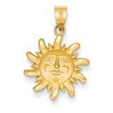 Small Sun Charm 14k Gold Diamond-cut M471, MPN: M471, 29954318627