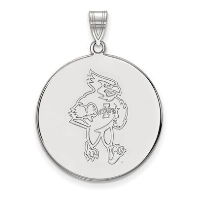 Iowa State University x-Large Disc Pendant 14k White Gold 4W039IAS, MPN: 4W039IAS, 886774847283
