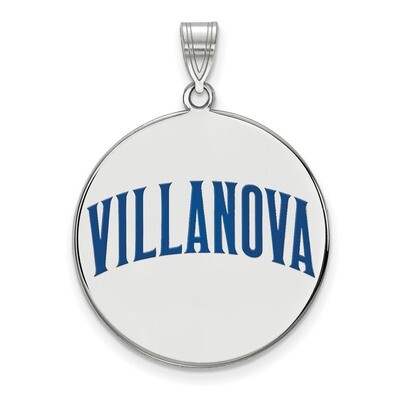 Villanova University x-Large Enamel Disc Pendant Sterling Silver SS047VIL, MPN: SS047VIL, 886774764…