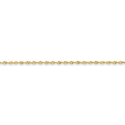 1.8mm Diamond-cut Extra-Light Rope Chain 24 Inch 14k Gold EXL014-24, MPN: EXL014-24, 886774398594