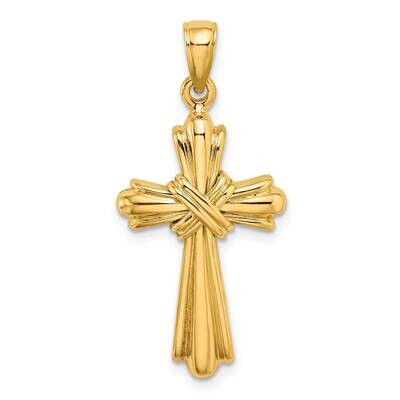 Cross with X Center Charm 14k Gold Polished K8516, MPN: K8516, 637218058846