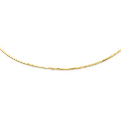 Sterling Silver square snake style omega neck-y J293512240000