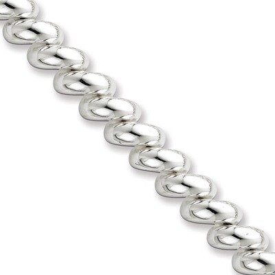 8 Inch 11.0mm San Marco Bracelet Sterling Silver QM25-8, MPN: QM25-8, 883957957210
