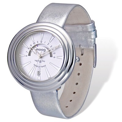 Moog Night &amp; Day Silver-tone Silver Band Watch - Fashionista, MPN: XWA4774,