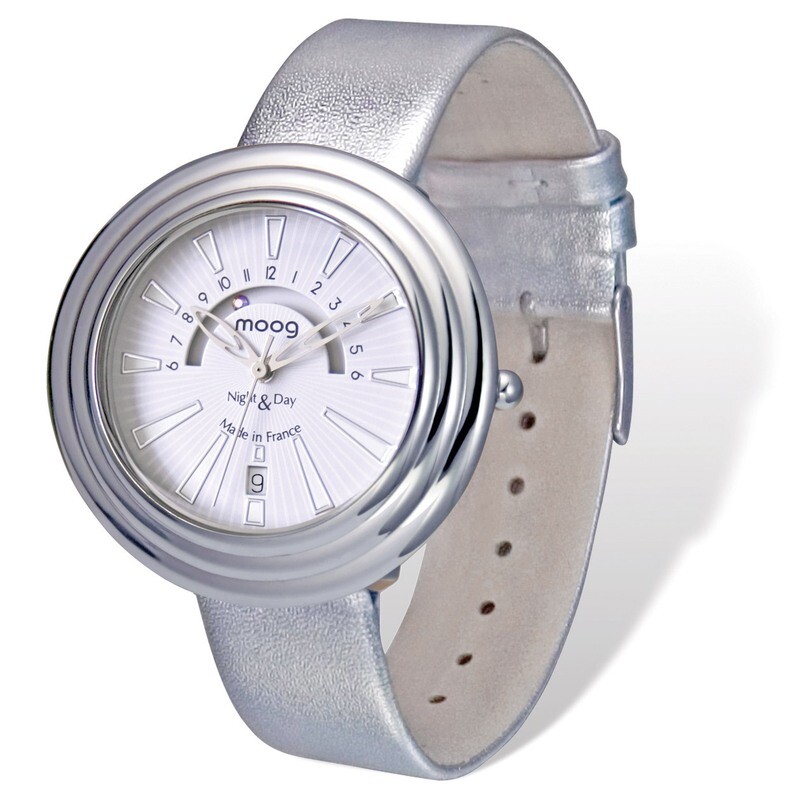 Moog Night & Day Silver-tone Silver Band Watch - Fashionista