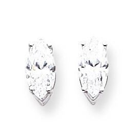 10x5mm CZ Diamond Marquise Stud Earring 14k Gold XE105WCZ Diamond, MPN: XE105WCZ, 883957090399