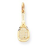 Solid Racquetball Racquet Charm 10k Gold 10C850, MPN: 10C850, 886774085067