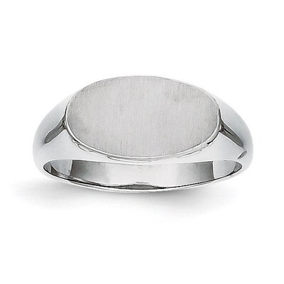 Signet Ring 14k White Gold RS576, MPN: RS576, 883957369686