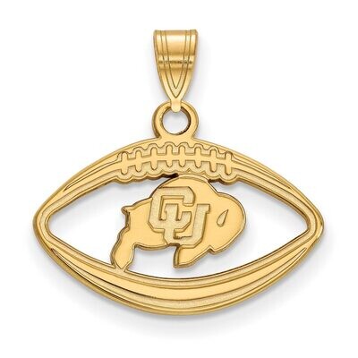 University of Colorado Pendant in Football Gold-plated Silver GP014UCO, MPN: GP014UCO, 886774917719