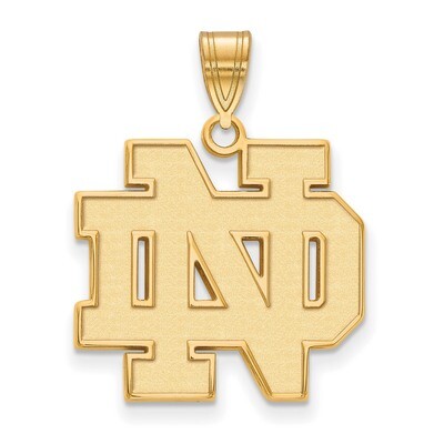 University of Notre Dame Large Pendant Gold-plated Sterling Silver GP004UND, MPN: GP004UND, 1911011…