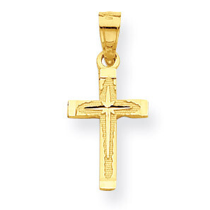 Diamond-Cut Cross Pendant 10k Gold 10C1094, MPN: 10C1094, 886774019574