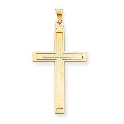 Cross Pendant 14k Gold Solid XR117, MPN: XR117, 886774151595