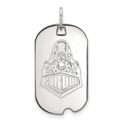 Purdue Small Dog Tag 14k White Gold 4W056PU, MPN: 4W056PU, 886774851693