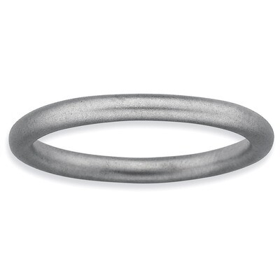 Satin Ring - Sterling Silver Rhodium-plated QSK235, MPN: QSK235, 883957155784