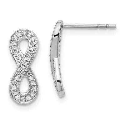 Earrings 14k White Gold Diamond EM5513-016-WA, MPN: EM5513-016-WA, 883957273389