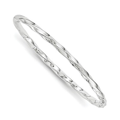 Twisted Slip-On Child&#39;S Bangle Sterling Silver Rhodium-Plated Polished QB861, MPN: QB861, 191101470…