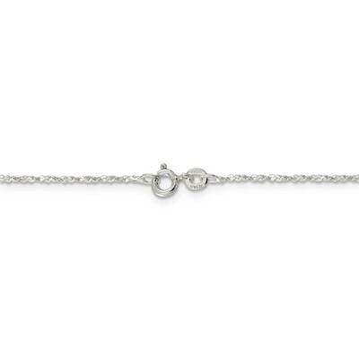 18 Inch 1.2mm Twisted Serpentine Chain Sterling Silver QPE70-18, MPN: QPE70-18, 886774421254