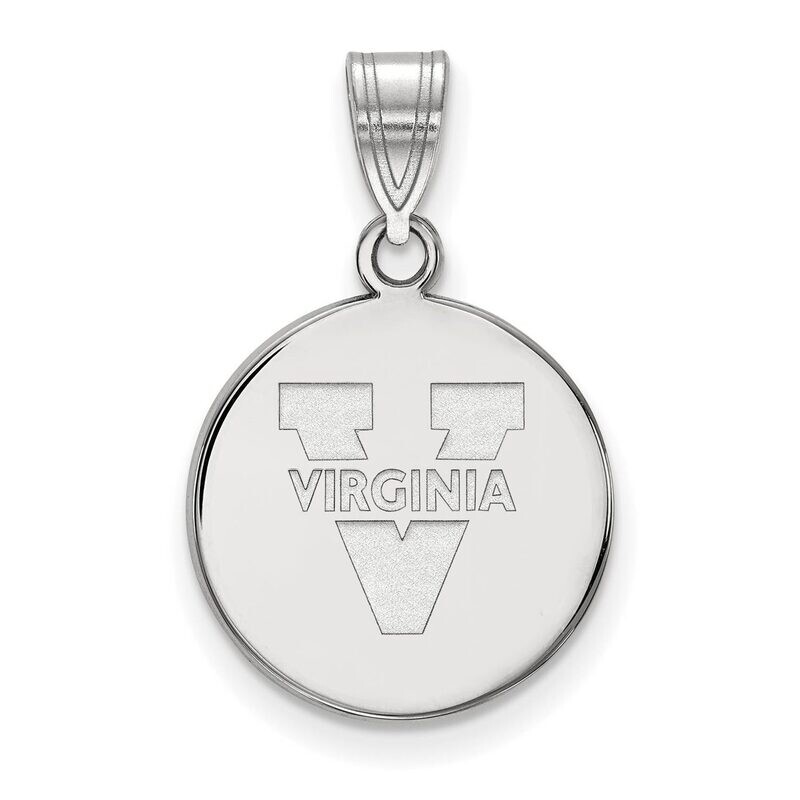 University of Virginia Medium Disc Pendant 14k White Gold 4W039UVA, MPN: 4W039UVA, 886774847535