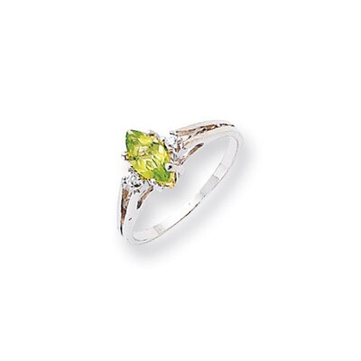 0.05ct. Diamond &amp; 8x4 Marquise Gemstone Ring Mounti 14k White Gold X9671, MPN: X9671, 191101376023