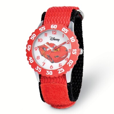 Disney Cars Lightning McQueen Red Strap Time Teacher Watch  XWA5732, MPN: XWA5732, 843231070738