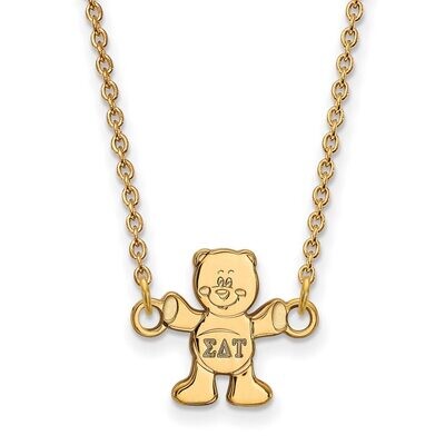 Sigma Delta Tau Extra Small Pendant with 18 Inch Chain Gold-plated Silver GP039SDT-18, MPN: GP039SD…