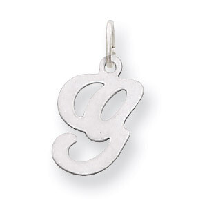 Die Struck Initial G Charm 14k White Gold YC249G, MPN: YC249G, 883957971223