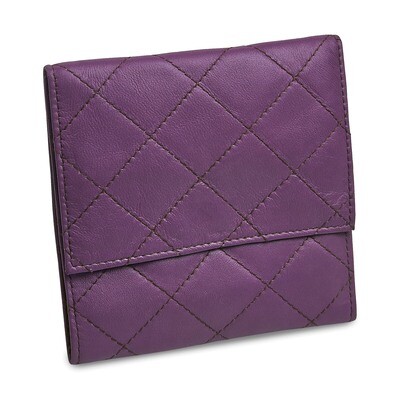 Purple Leather Quilted Jewelry Folder GM17725, MPN: GM17725, 191101877896