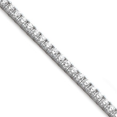 Holds 33 5.1mm Stones 17.09ct Tennis Bracelet Mounting 14k White Gold X2048W, MPN: X2048W,