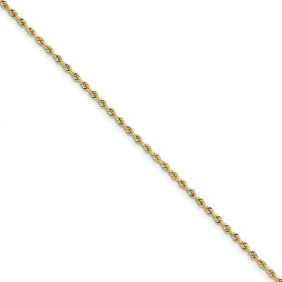 8 Inch 2.75mm Diamond -cut Quadruple Rope Chain 10k Gold 10QT021-8, MPN: 10QT021-8, 191101600548