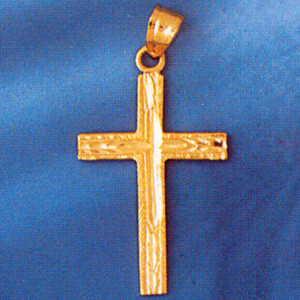 Dazzlers Jewelry Cross Pendant Necklace Charm Bracelet in Yellow, White or Rose Gold 8316, MPN: DZ-…