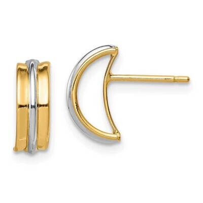 Post Earrings 14k Gold Rhodium SE2986 by Madi K, MPN: SE2986, 191101903007