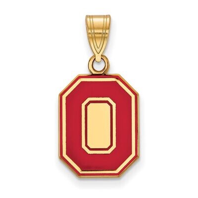 Ohio State University Medium Enamel Pendant Gold-plated Silver GP056OSU, MPN: GP056OSU, 886774949505