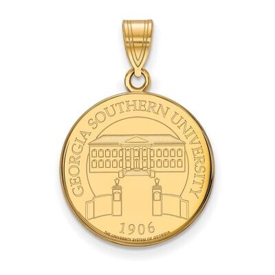 Georgia Southern University Large Crest Pendant Gold-plated Silver GP027GSU, MPN: GP027GSU, 8867749…