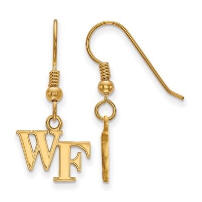 Wake Forest University x-Small Dangle Earring Wire Gold-plated Silver GP006WFU, MPN: GP006WFU, 8867…