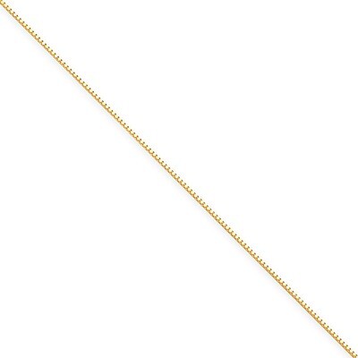 0.7mm Box Chain 14 Inch 14k Gold PEN2-14, MPN: PEN2-14, 886774536521