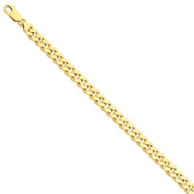 8mm Hand-polished Fancy Link Chain 8 Inch 14k Gold LK157-8, MPN: LK157-8, 886774403977