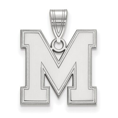 University of Memphis Medium Pendant 10k White Gold 1W025UMP, MPN: 1W025UMP, 886774784250