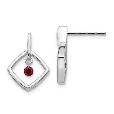 Red Diamond Earrings 14k White Gold EM5574-RD-013-WA, MPN: EM5574-RD-013-WA, 883957664392
