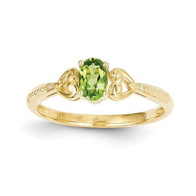 Peridot Diamond Ring 10k Gold 10XB281, MPN: 10XB281, 883957456638