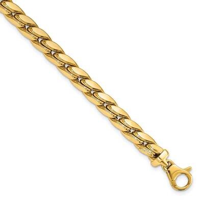 Fancy Link Men&#39;s Bracelet 14k Gold Polished GB276-8.5, MPN: GB276-8.5, 883957813189