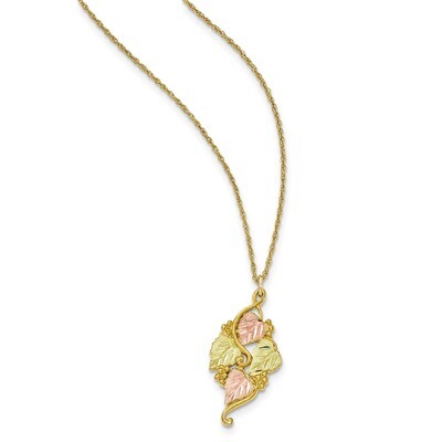 18 Inch Black Hills Gold Necklace 10k Tri-color 10BH648-18, MPN: 10BH648-18, 31902560002