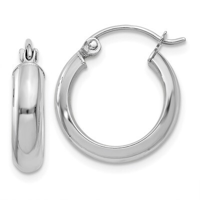 Hoop Earrings 14k white Gold TF573, MPN: TF573, 886774732367