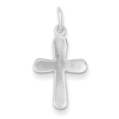 Polished Cross Charm Sterling Silver QC6638, MPN: QC6638, 883957550961