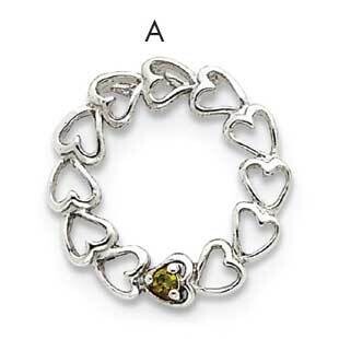 1 Synthetic Stone Family Pendant 14k White Gold XMPW53/1SY, MPN: XMPW53/1SY, 883957150796