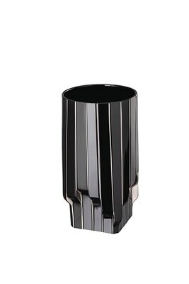 Rosenthal Strip Black/Platinum Zaha Hadid Vase 11 3/4 Inch, MPN: 14489-426342-26030, 790955181427
